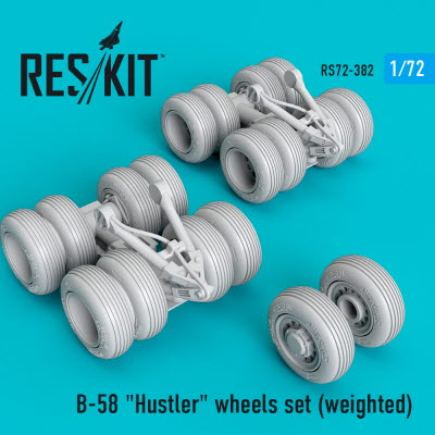 RS72-0382 1/72 B-58 \"Hustler\" wheels set (weighted) (1/72)
