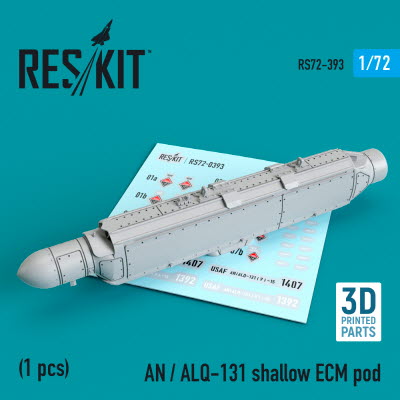 [사전 예약] RS72-0393 1/72 AN / ALQ-131 shallow ECM pod (3D Printing) (A-7, A-10, F-4, F-16, F-111, C-130)(1/72)
