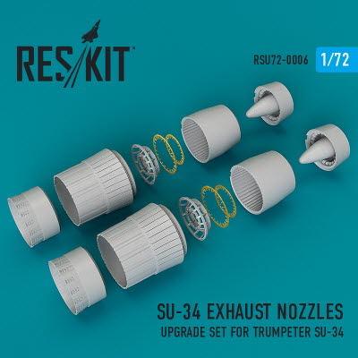 RSU72-0006 1/72 Su-34 exhaust nozzles for Trumpeter kit (1/72)