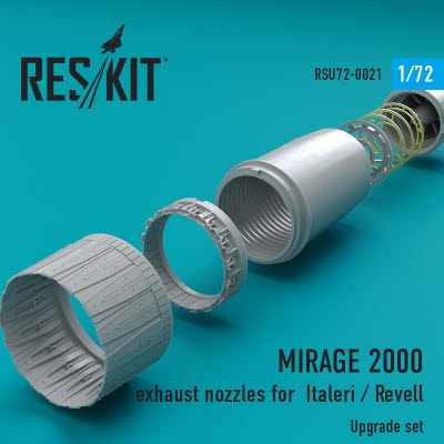 RSU72-0021 1/72 Mirage 2000 exhaust nozzle for Italeri/Revell kits (1/72)