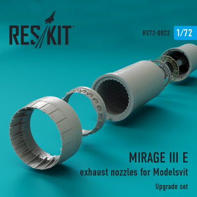 RSU72-0022 1/72 Mirage III E exhaust nozzle for Modelsvit kit (1/72)