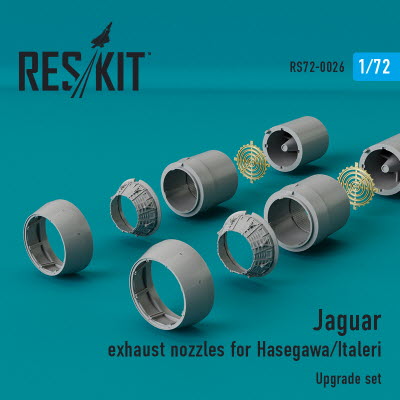 RSU72-0026 1/72 Jaguar exhaust nozzles for Hasegawa/Italleri kits (1/72)