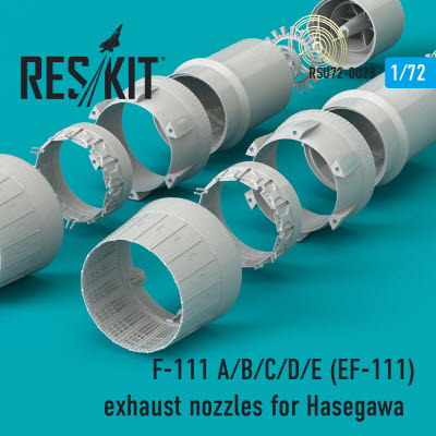 [사전 예약] RSU72-0028 1/72 F-111 A/B/C/D/E (EF-111) exhaust nozzles for Hasegawa kit (1/72)