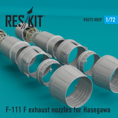 RSU72-0029 1/72 F-111F exhaust nozzles for Hasegawa kit (1/72)