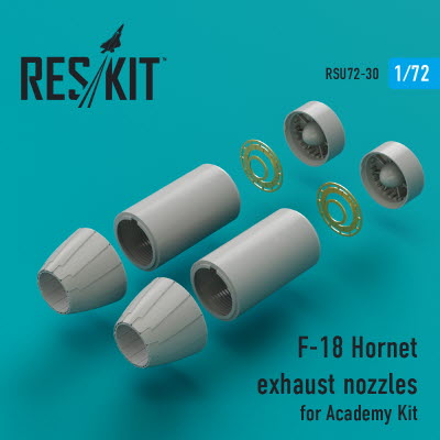 RSU72-0030 1/72 F/A-18 \"Hornet\" exhaust nozzles for Academy kit (1/72)