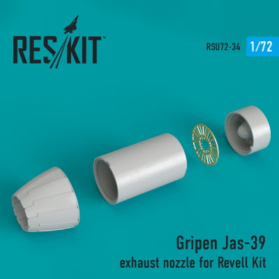 RSU72-0034 1/72 Jas-39 "Gripen" exhaust nozzle for Revell kit (1/72)