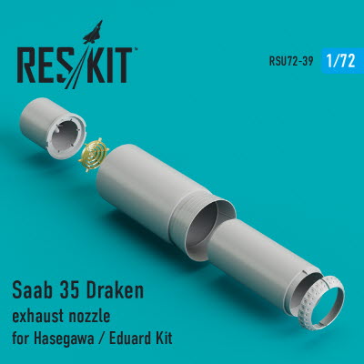 [사전 예약] RSU72-0039 1/72 Saab 35 Draken exhaust nozzle for Hasegawa/Revell kits (1/72)