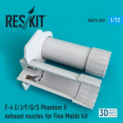 [사전 예약] RSU72-0049 1/72 F-4 (E,J,F,G,S) \"Phantom II\" exhaust nozzles for FineMolds kit (1/72)