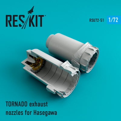 RSU72-0051 1/72 TORNADO exhaust nozzles for Hasegawa kit (1/72)
