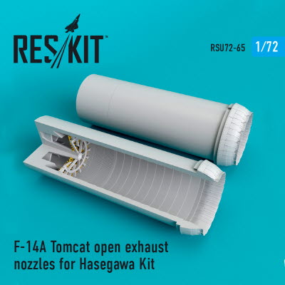 RSU72-0065 1/72 F-14A \"Tomcat\" open exhaust nozzles for Hasegawa kit (1/72)