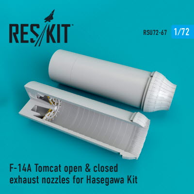RSU72-0067 1/72 F-14A \"Tomcat\" open & closed exhaust nozzles for Hasegawa kit (1/72)