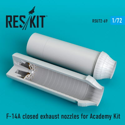 RSU72-0069 1/72 F-14A \"Tomcat\" closed exhaust nozzles for Academy kit (1/72)