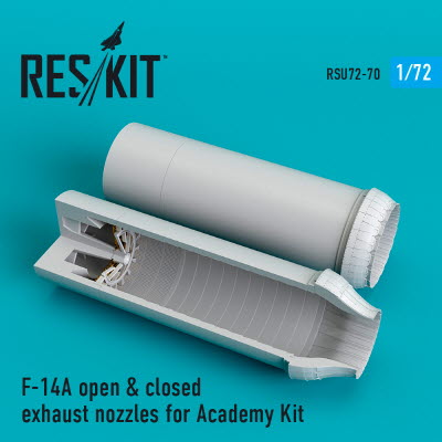 RSU72-0070 1/72 F-14A \"Tomcat\" open & closed exhaust nozzles for Academy kit (1/72)