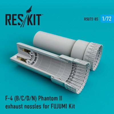 [사전 예약] RSU72-0085 1/72 F-4 (B,C,D,N) \"Phantom II\" exhaust nozzles for Fujimi kit (1/72)