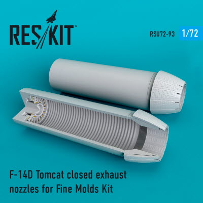 RSU72-0093 1/72 F-14D \"Tomcat\" closed exhaust nozzles for Fine Molds kit (1/72)