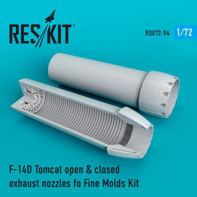 RSU72-0094 1/72 F-14D \"Tomcat\" open & closed exhaust nozzles fo Fine Molds kit (1/72)