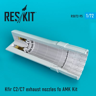 [사전 예약] RSU72-0095 1/72 Kfir (C2,C7) exhaust nozzle for AMK kit (1/72)