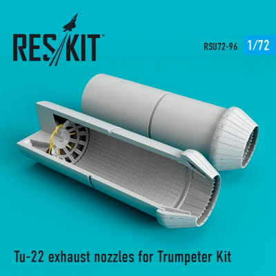 RSU72-0096 1/72 Tu-22 exhaust nozzles fo Trumpeter kit (1/72)