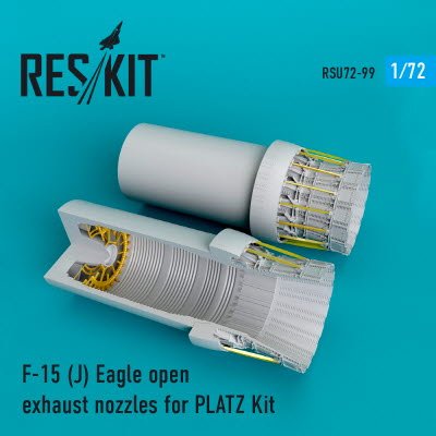 RSU72-0099 1/72 F-15J open exhaust nozzles for PLATZ kit (1/72)