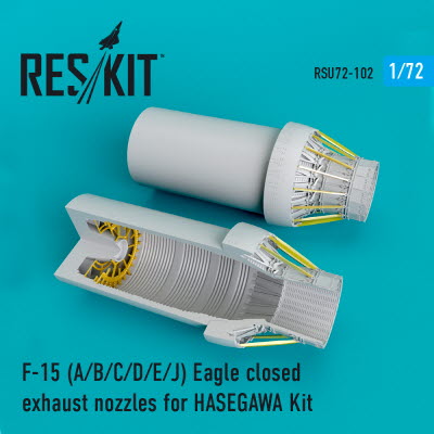 [사전 예약] RSU72-0102 1/72 F-15 (A,B,C,D,E,J) closed exhaust nozzles for Hasegawa kit (1/72)