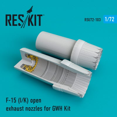 RSU72-0103 1/72 F-15I open exhaust nozzles for GWH kit (1/72)