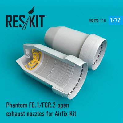 RSU72-0110 1/72 Phantom (FG.1, FGR.2) open exhaust nozzles for Airfix kit (1/72)