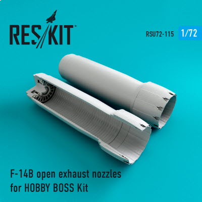 RSU72-0115 1/72 F-14 (B,D) open exhaust nozzles for HobbyBoss kit (1/72)