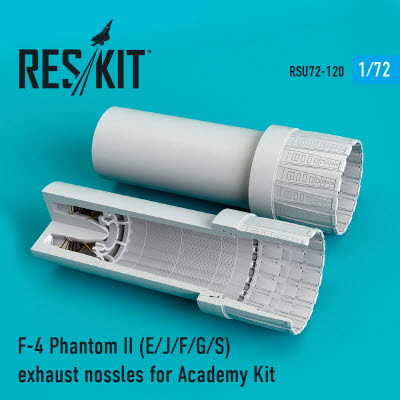 RSU72-0120 1/72 F-4 (E,J,F,G,S) "Phantom II" exhaust nozzles for Academy kit (1/72)