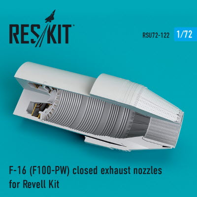 RSU72-0122 1/72 F-16 \"Fighting Falcon\" (F100-PW) closed exhaust nozzles for Revell kit (1/72)