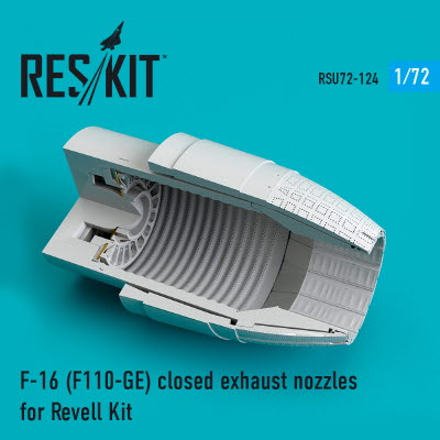 RSU72-0124 1/72 F-16 \"Fighting Falcon\" (F110-GE) closed exhaust nozzles for Revell kit (1/72)