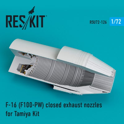 RSU72-0126 1/72 F-16 \"Fighting Falcon\" (F100-PW) closed exhaust nozzles for Tamiya kit (1/72)