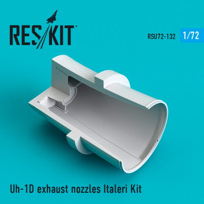 RSU72-0132 1/72 Uh-1D exhaust nozzles Italeri kit (1/72)