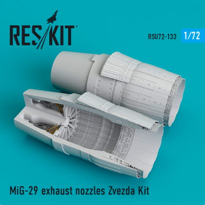 RSU72-0133 1/72 MiG-29 exhaust nozzles Zvezda kit (1/72)