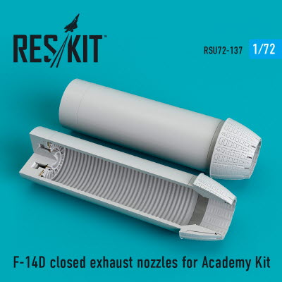 RSU72-0137 1/72 F-14D \"Tomcat\" closed exhaust nozzles for Academy kit (1/72)