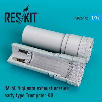 RSU72-0142 1/72 RA-5C "Vigilante" exhaust nozzles early type for Trumpeter kit (1/72)