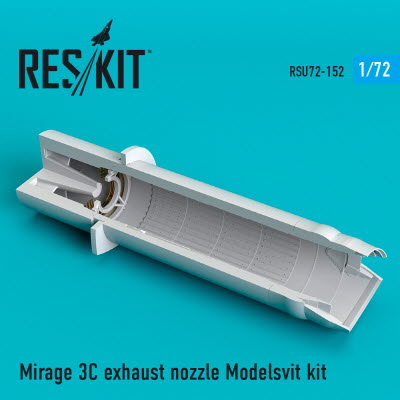 [사전 예약] RSU72-0152 1/72 Mirage IIIC exhaust nozzle Modelsvit kit (1/72)