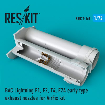 [사전 예약] RSU72-0169 1/72 BAC Lightning (F1, F2, T4, F2A) exhaust nozzles early type for Airfix kit (1/72)
