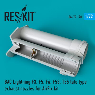 RSU72-0170 1/72 BAC Lightning (F3, F5, F6, F53, T55) exhaust nozzles late type for Airfix kit (1/72)