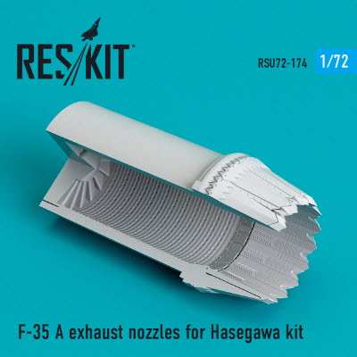 RSU72-0174 1/72 F-35A \"Lightning II\" exhaust nozzle for Hasegawa kit (1/72)