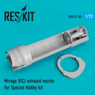 RSU72-0182 1/72 Mirage IIICJ exhaust nozzle for Special Hobby kit (1/72)