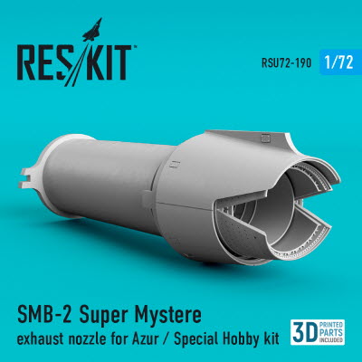 [사전 예약] RSU72-0190 1/72 SMB-2 Super Mystère exhaust nozzle for Azur / Special Hobby kit (1/72)