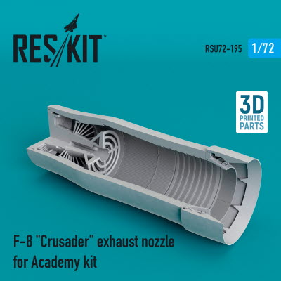[사전 예약] RSU72-0195 1/72 F-8 \"Crusader\" exhaust nozzle for Academy kit (1/72)