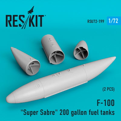 RSU72-0199 1/72 F-100 "Super Sabre" 200 gallon fuel tanks (1/72)