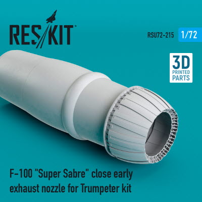 [사전 예약] RSU72-0215 1/72 F-100 \"Super Sabre\" close early exhaust nozzle for Trumpeter kit (1/72)