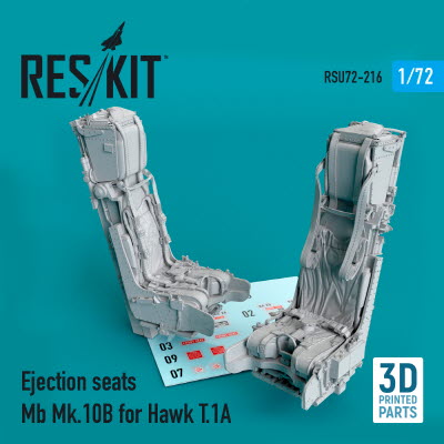 [사전 예약] RSU72-0216 1/72 Ejection seats Mb Mk.10B for Hawk T.1A (3D Printing) (1/72)