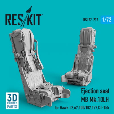 RSU72-0217 1/72 Ejection seat MB Mk.10LH for Hawk T.2,67,100/102,127,CT-155 (3D printing) (1/72)
