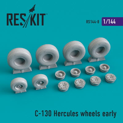 RS144-0008 1/144 C-130 \"Hercules\" wheels set early version (1/144)
