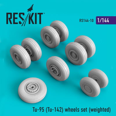 [사전 예약] RS144-0010 1/144 Tu-95 (Tu-142) wheels set (weighted) (1/144)