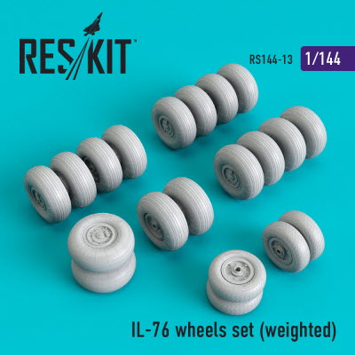 RS144-0013 1/144 IL-76 wheels set (weighted) (1/144)