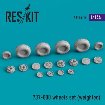 RS144-0014 1/144 737-800 wheels set (weighted) (1/144)